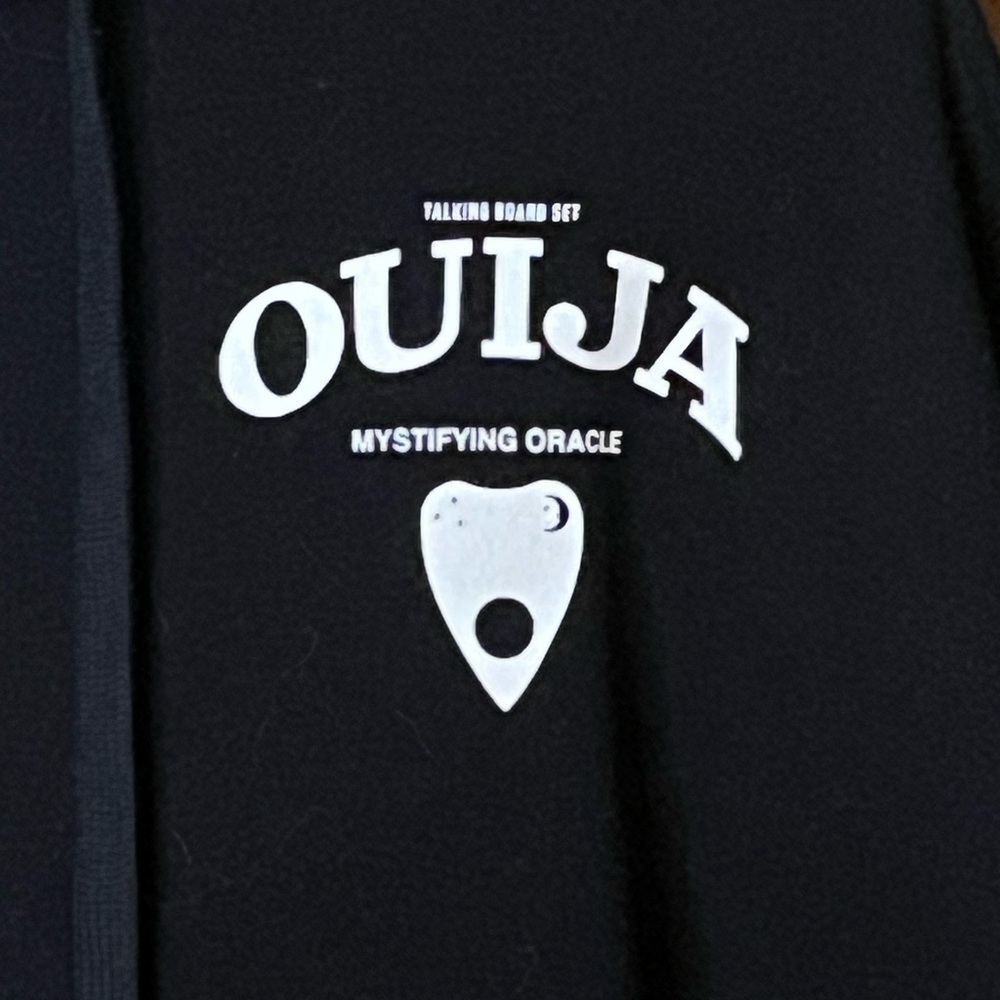Black Ouija Cropped Hoodie - Picture 4 of 6